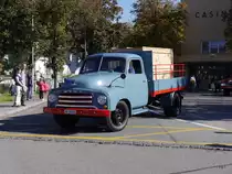 Oldtimer Opel Blitz unterwegs in Bremgarten AG am 18.10.2014