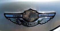 Harley Davidson, Tankemblem zum 100-j�hrigen Firmenjubil�um des US-amerikanischen Motorradherstellers, Okt.2014