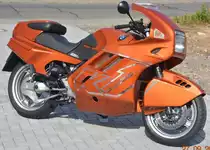BMW K1 Baujahr: 1991 Farbe:  Vesuviusorange 
Bild aufgenommen am 27.09.2014