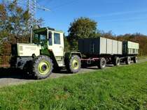 MB trac 1000, mit zwei Anh�ngern, Okt.2014