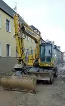 Komatsu Bagger in Zeulenroda. Foto 21.09.14