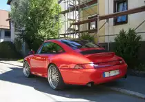 Porsche 911 Targa 993 in Coburg am 28.04.2013.