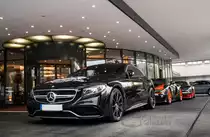 Mercedes S63 AMG Coupe am Westin Grad Hotel in Muenchen am 28.10.14