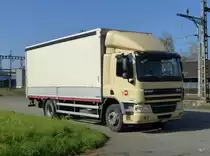 DAF CF mit Pritschenaufbau in Rupperswil am 26.10.2014