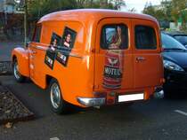Heckansicht eines Volvo P 210 Kastenwagens. 1960 - 1969. Besucherparkplatz der Düsseldorfer Classic Remise am 02.11.2014.