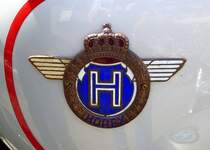 Horex-Werke KG in Bad Homburg, Tankemblem am Oldtimer-Motorrad Horex-Regina 400, Nov.2014