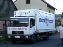 Dieters MAN 8.153 als Getrnketransporter am 07.09.08 in 36100 Petersberg - Marbach