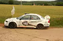 Mitsubishi Lancer EVO bei Grabfeld am 02.07.2011.