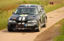 Mitsubishi Lancer EVO bei Grabfeld am 02.07.2011.