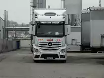 Ein Mercedes Benz Actros am 11.11.14 in Sinsheim 