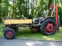 Eicher Kombi G280, Baujahr 1960, 2-Zyl.Diesel mit 1963ccm und 28PS, von dem Ger�tetr�ger wurden von 1960-64 �ber 1100 St�ck gebaut, Partenkirchner Oldtimer Treffen, Aug.2014