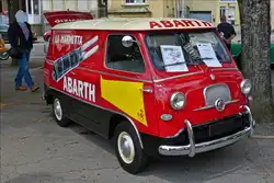 Fiat 600 Coriasco, BJ 1957, Original Abarth Motor mit 17 Kw, gesehen beim Oldtimertreff in Remich.14.07.2019
