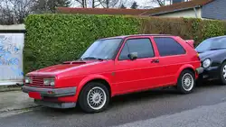 VW Golf II, GTI abgestellt in Kohlscheid 11.02.2024