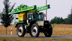 Spr�hfahrzeug Trac 160 in Zeulenroda.