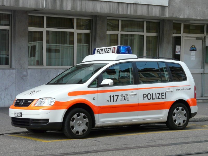 VW der Basler Polizei in der Stadt Basel am  19.09.2008