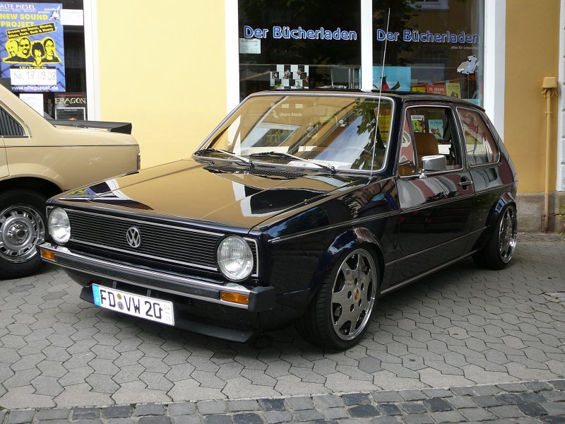 VW Golf (Baujahr 1979, 1800 ccm, 180 PS) ausgestellt anl. der 5. Old- und Youngtimerausstellung in 36088 Hnfeld am 24.08.08
