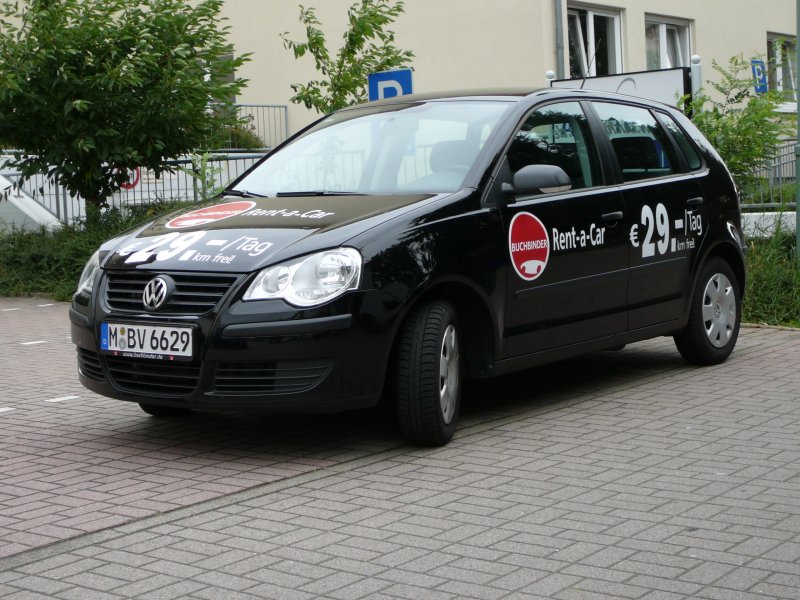 VW Polo einer Autovermietung am 29.06.08 in 69190 Walldorf