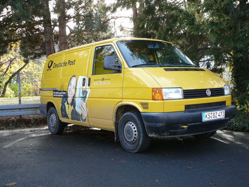 VW T4 der  Deutschen Post  am 05.11.08 in 36129 Gersfeld