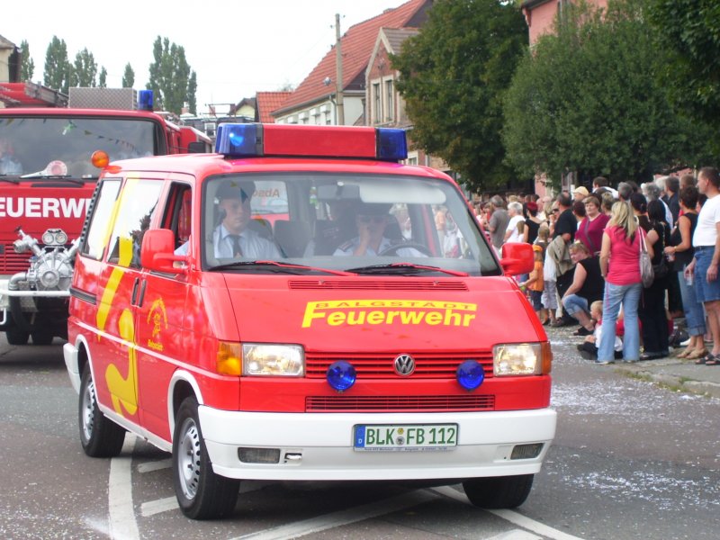 VW T4 Einsatzleitfahrzeug der Freiwilligen Feuerwehr Balgstdt; 19.08.2007